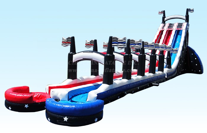 T8-4058 35Ft Dual Lane Grand American Waterslide