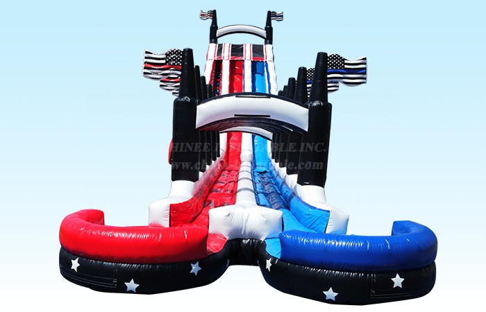 T8-4058 35Ft Dual Lane Grand American Waterslide