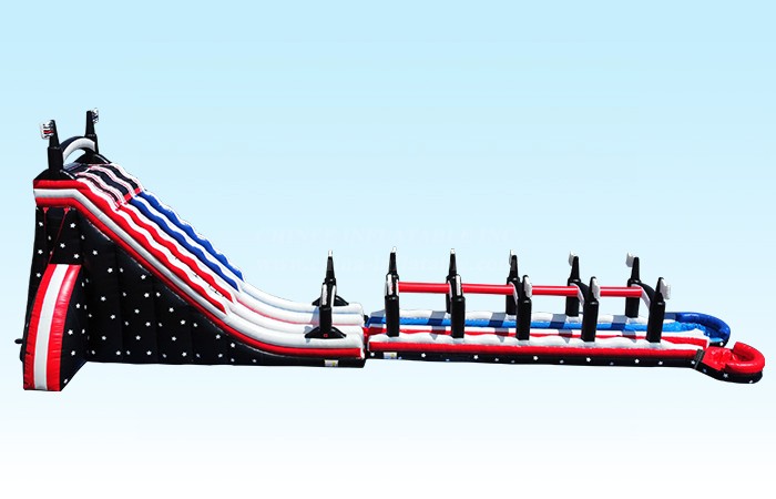 T8-4058 35Ft Dual Lane Grand American Waterslide