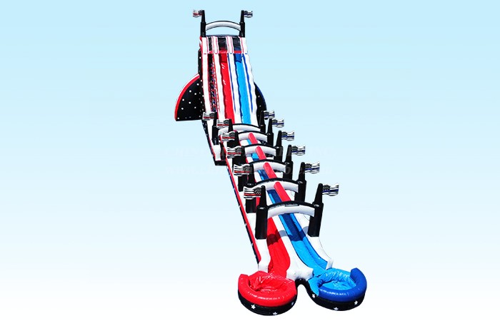 T8-4058 35Ft Dual Lane Grand American Waterslide