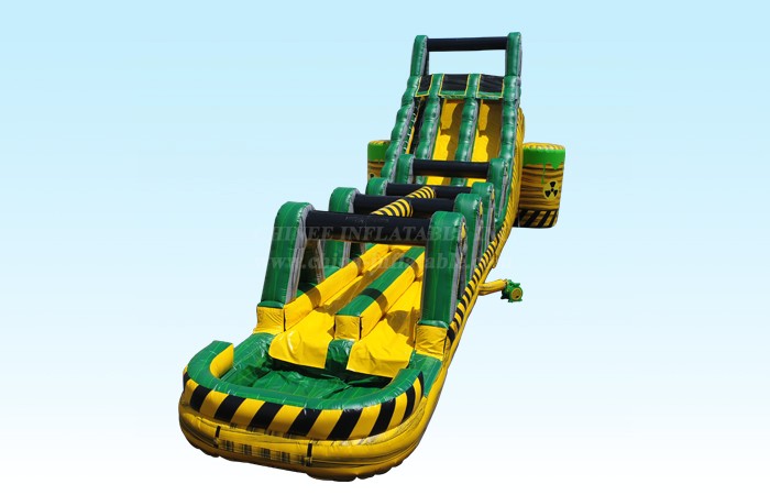 T8-4082 27Ft Dual Lane Hazard Water Slide