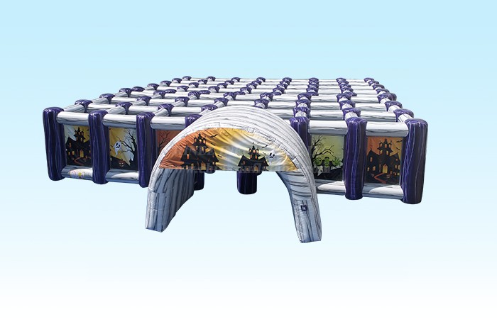 T11-3023 Purple-White Halloween Maze