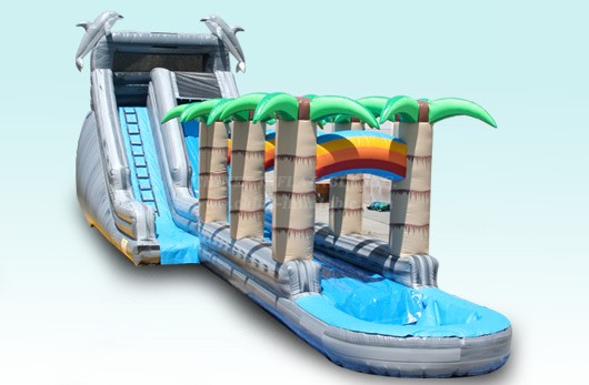 T8-4083 18Ft Tropical Waterslide Slip N Dip