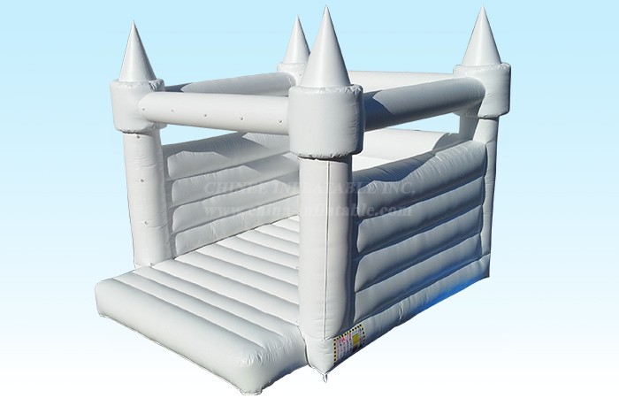 T2-3561 White Wedding Bouncy Castle