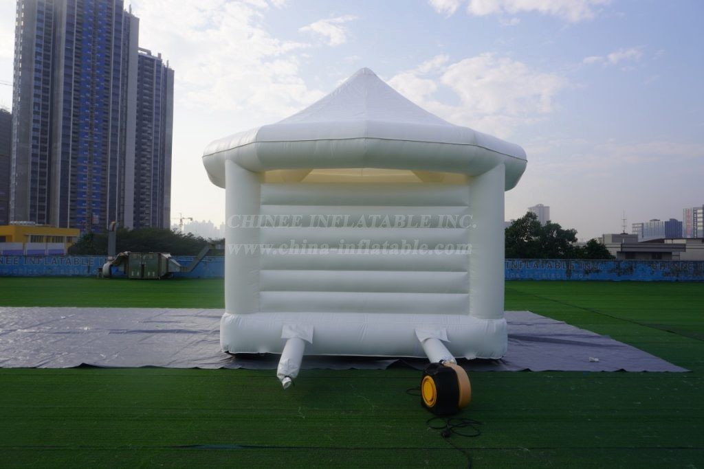 T2-3538 White Wedding Bouncy Castle