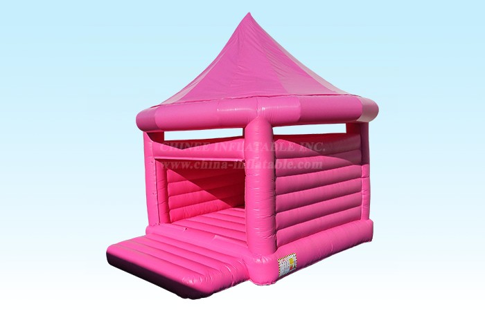 T2-3521C Rose Red Wedding Bouncy Castle