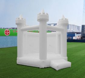 T2-3556 Castillo inflable de boda blanca