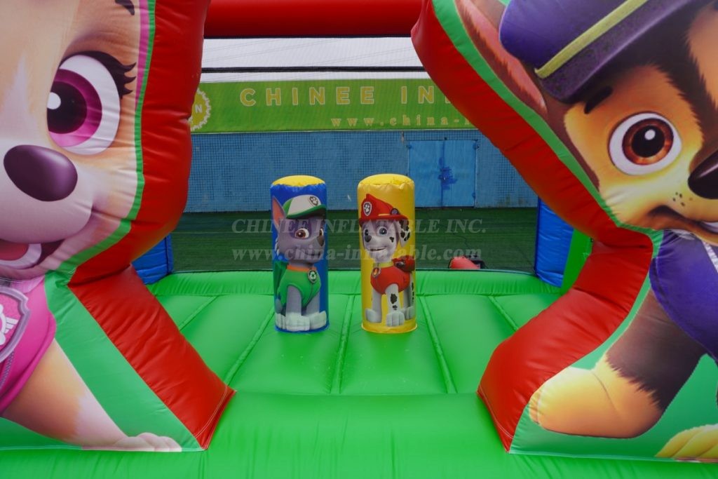 T2-4458 Paw Patrol Bouncy Castle With Slide