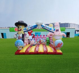 T2-4376 Castillo inflable Bob Esponja