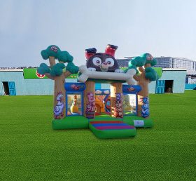 T2-4432 Castillo inflable de animales forestales