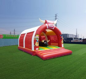 T2-4485 Castillo inflable vaquero occidental