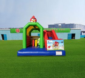 T2-4486 Castillo inflable Angry Birds con tobogán