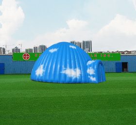 Tent1-4687 Casa de hielo personalizada impresa en cielo azul