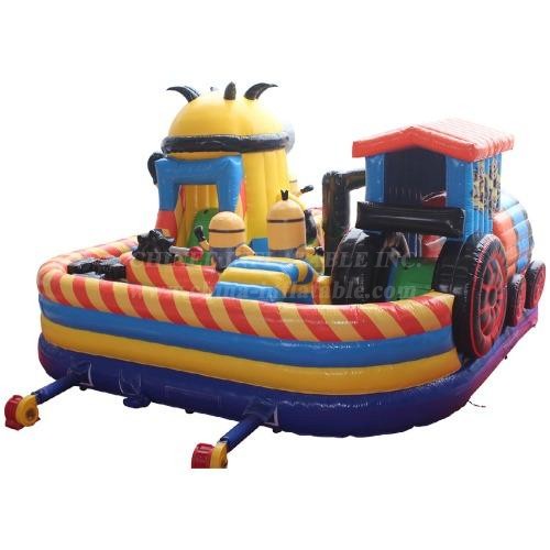 T6-860 Minions Inflatable Obstacle Course Playground