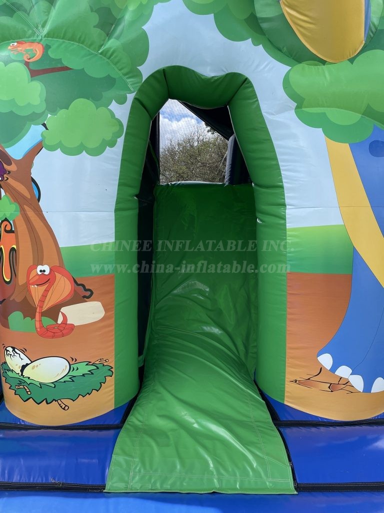 T2-4611 Dino Bounce And Slide Bouncy Castle Combo