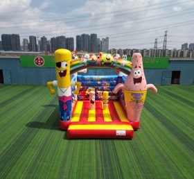 T2-4640 Castillo inflable Bob Esponja