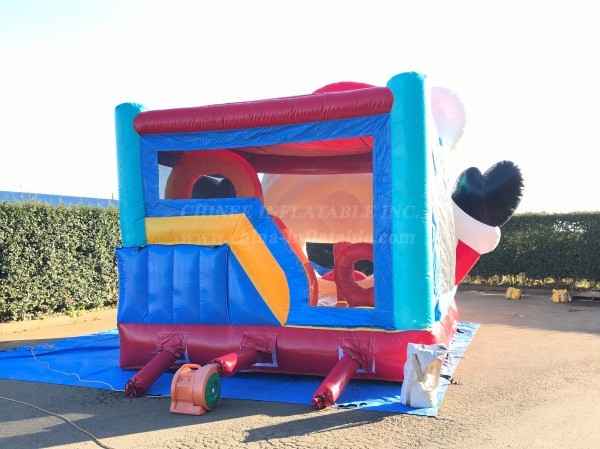 T2-4714 Big Head Santa Claus Bouncy Castle