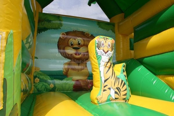 T2-4559 Jungle Bouncy Castle With Slide