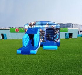 T2-4591 Castillo inflable congelado con tobogán