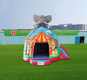 T2-4847 Castillo inflable del circo de la jungla