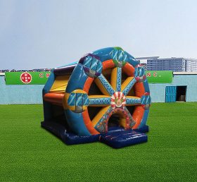 T2-4857 Payaso noria inflable trampolín