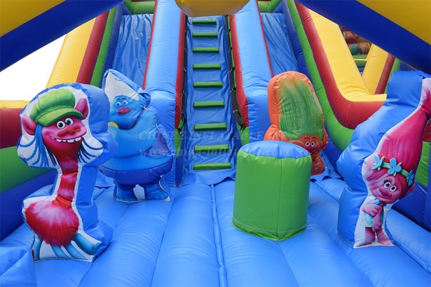 T8-4320 Trolls Inflatable Slide