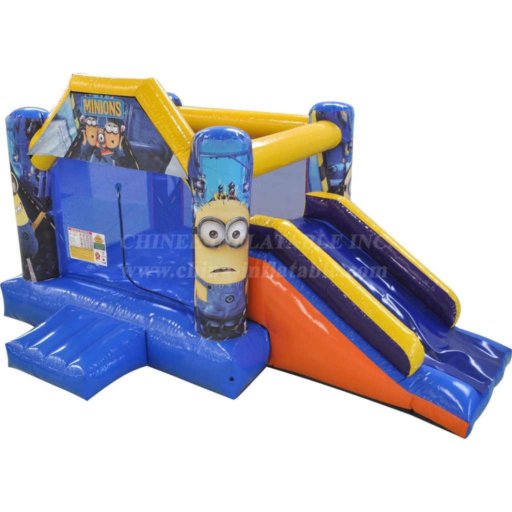 T2-4981 Minions Bounce House With Slide