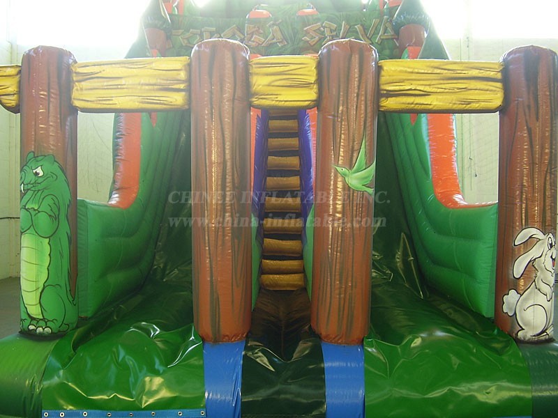 T8-4292 Jungle Theme Inflatable Slide