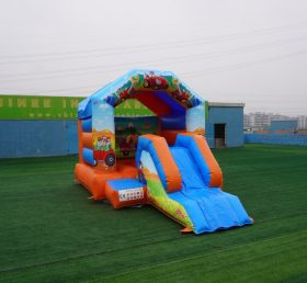 T2-2723H Castillo inflable del tobogán infantil del tema del tractor