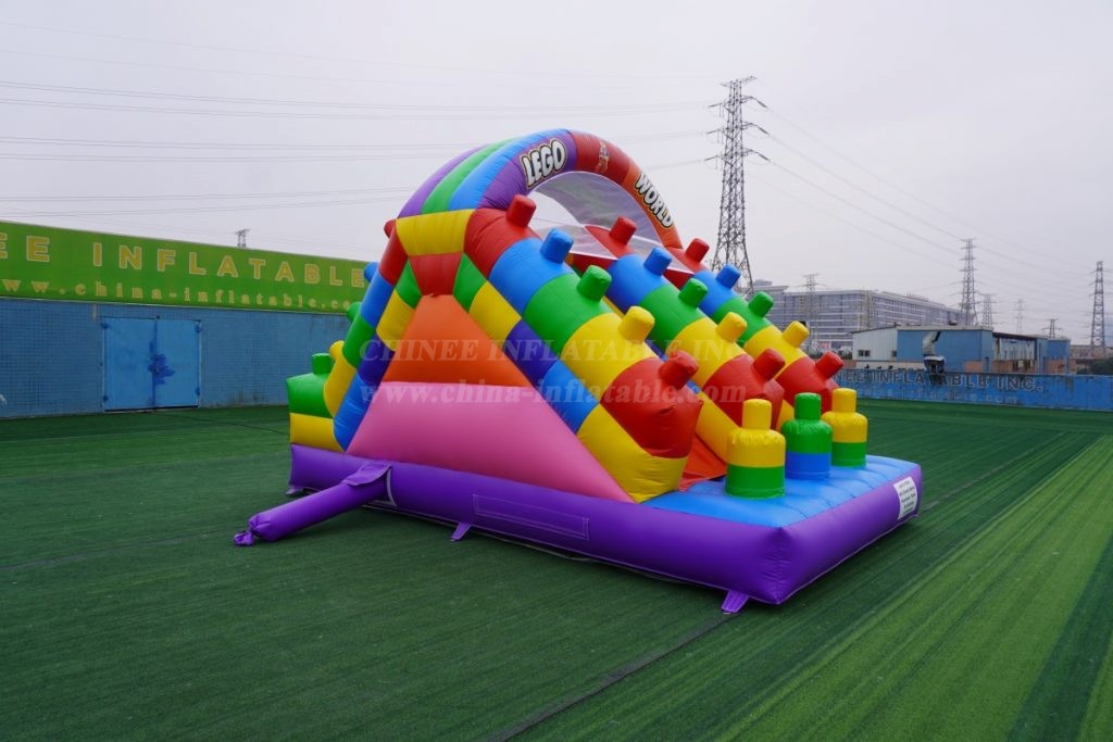 T8-164B Lego Inflatable Slide