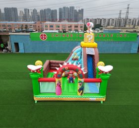 T2-4103B Castillo inflable Super Mario con tobogán