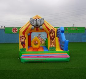 T2-3249B Deslizamiento inflable del castillo de elefante de circo