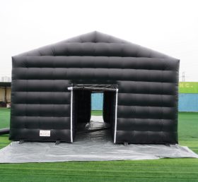 Tent1-704B Carpa inflable negra para fiestas