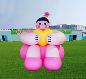 S4-775 Chica gorda de dibujos animados lindo inflable