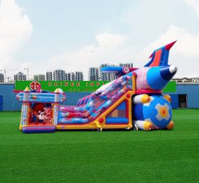 Castillo inflable con tema volant de conte de fées T6-1124