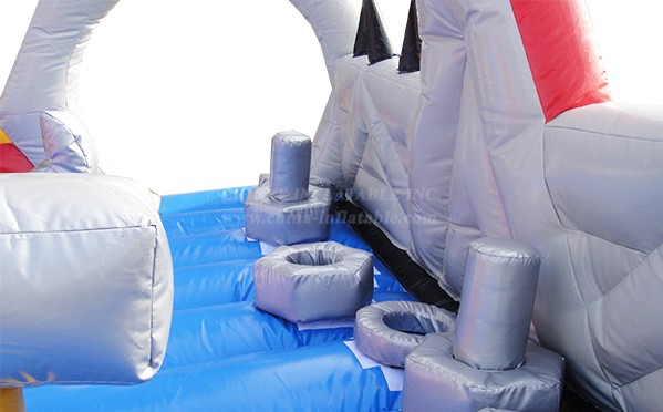 T8-4549 Robot Inflatable Dry Slide