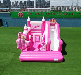 T2-8105 Castillo inflable Barbie con tobogán