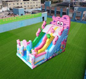 T8-4545 Pieuvre inflable doble tobogán