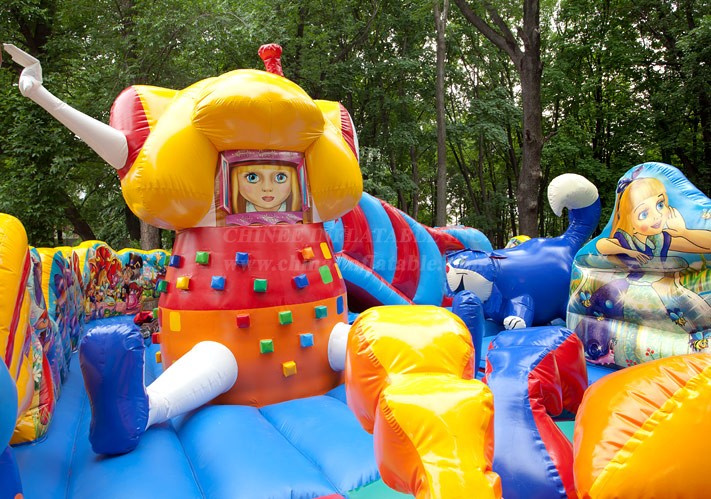T6-1149 Bouncy Castle Alice in Wonderland