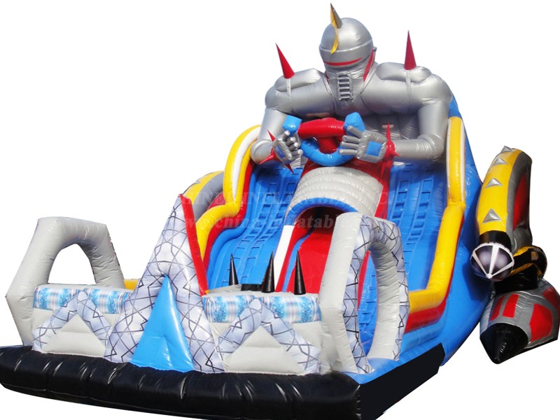 T8-4549 Robot Inflatable Dry Slide