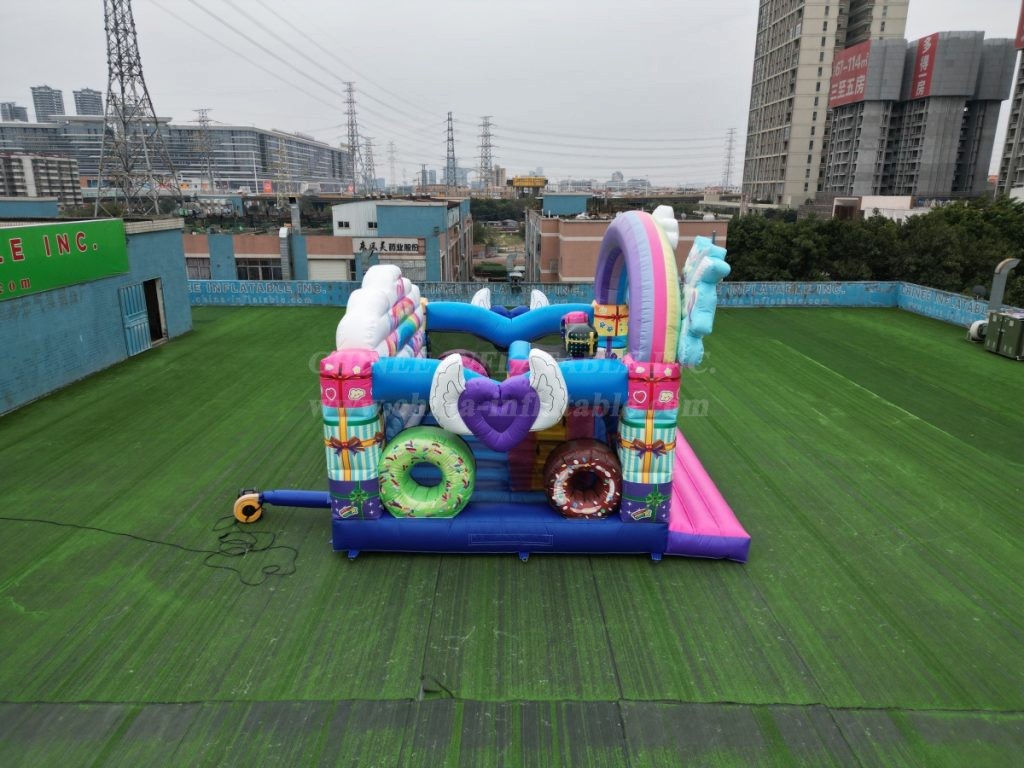 T2-7006 Unicorn Bouncy Castle with Slide