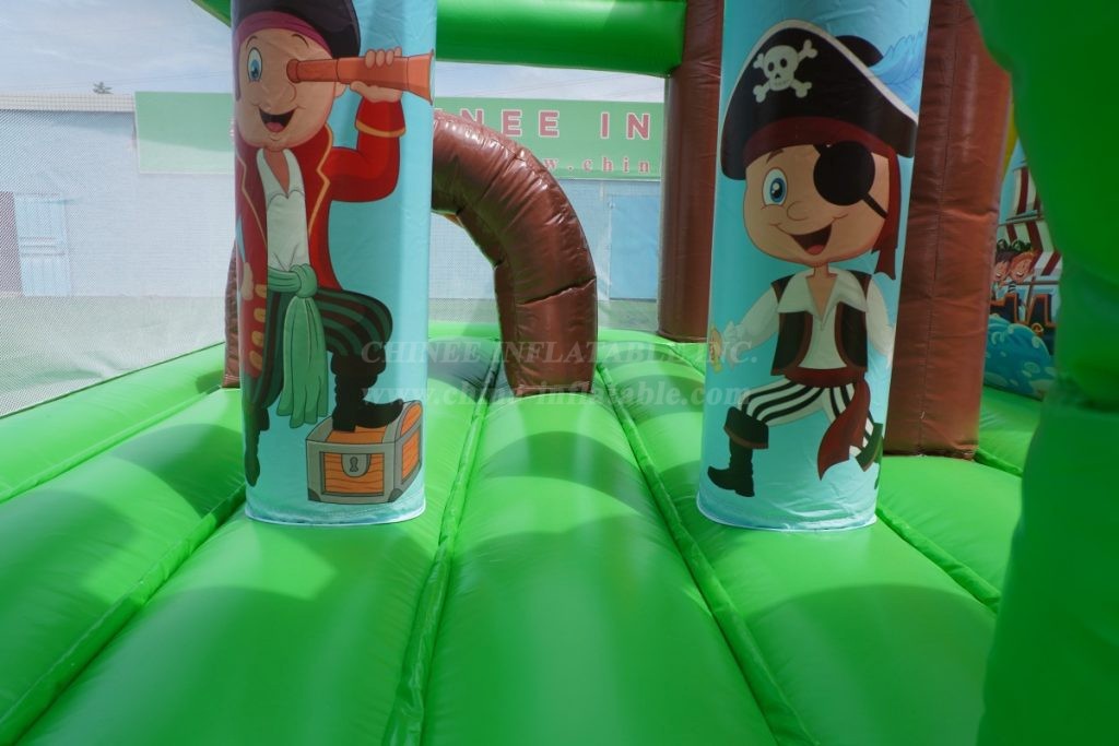 T2-8000 Pirate Theme Bouncy Castle With Slide