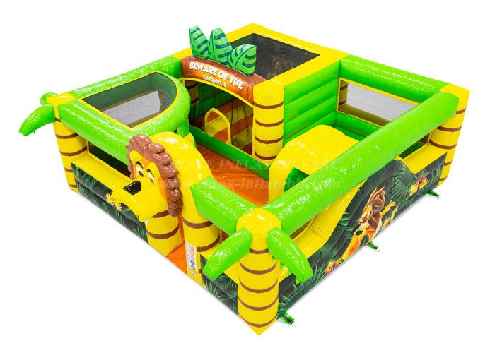 T2-7064 Playpark Lion Bounce House