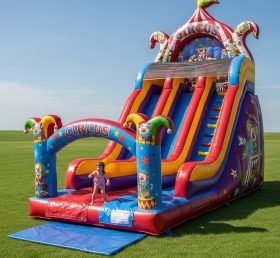 T8-8132 Circus Theme Inflatable Dry Slid...