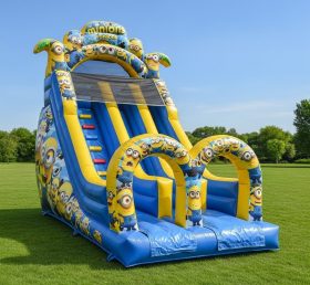 T8-8221 Minions Theme Inflatable Dry Sli...