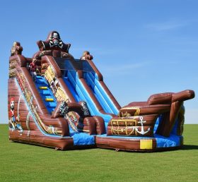 T8-8257 Pirates Theme Inflatable Dry Sli...