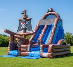 T8-8259 Pirates Theme Inflatable Dry Sli...