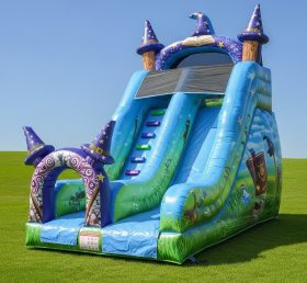 T8-8396 Wizard Theme Inflatable Dry Slid...