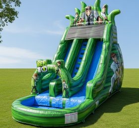 T8-8412 Ben 10 Theme Inflatable Water Sl...