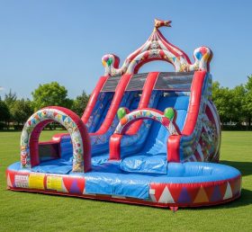 T8-8428 Circus Theme Inflatable Water Sl...